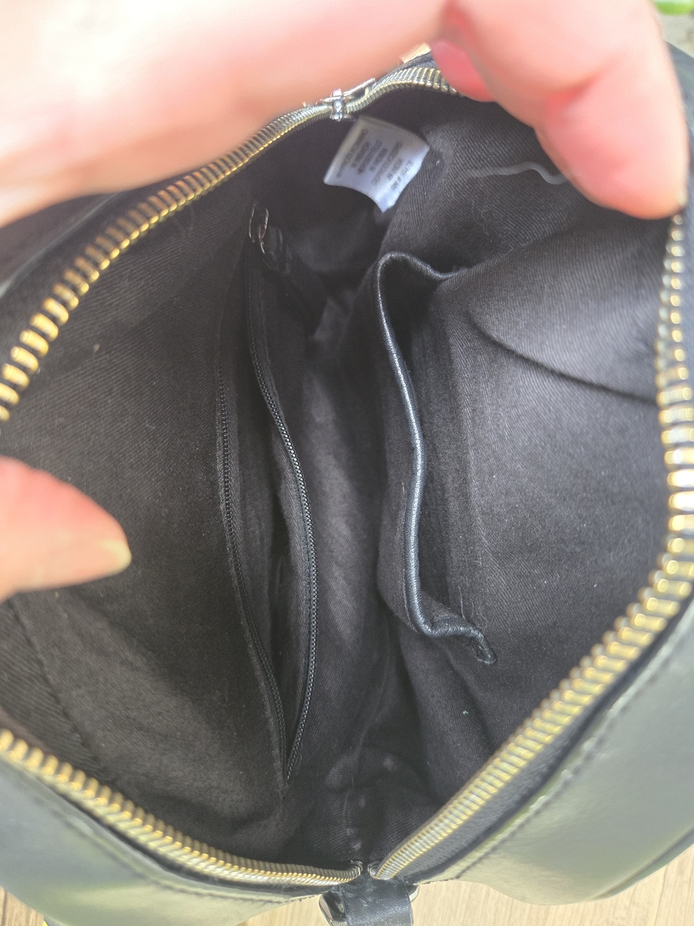 Rachel Roy Black Circle Round Vegan Leather Crossbody - Picture 4 of 15